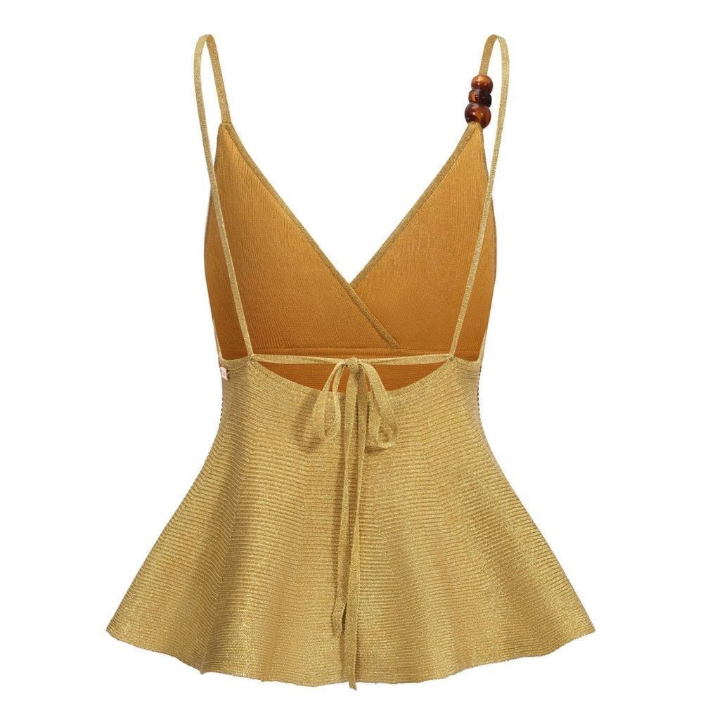Pheme Tied Metallic Knit Top - Picture 4 of 9